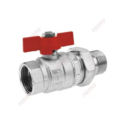 FERRO КРАН СФЕРИЧЕН С ХОЛЕНДЪР 1/2“ KSS1