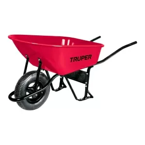 СТРОИТЕЛНА КОЛИЧКА 100Л. TRUPER ЧЕРВЕНА